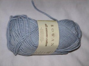 blue yarn