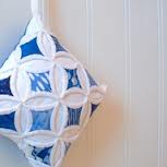 Blue Cathedral Window Quilt Blue Cathedral Window Quilt