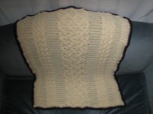 Cream Baby Blanket