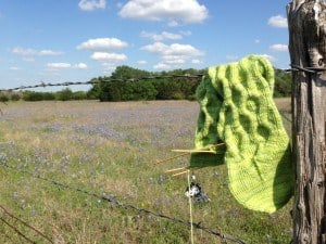 Handknit Green Socks