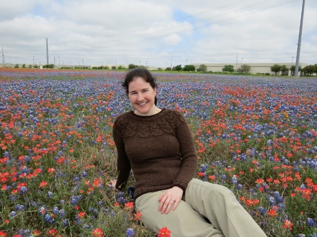 Owl Sweater in Bluebonnets