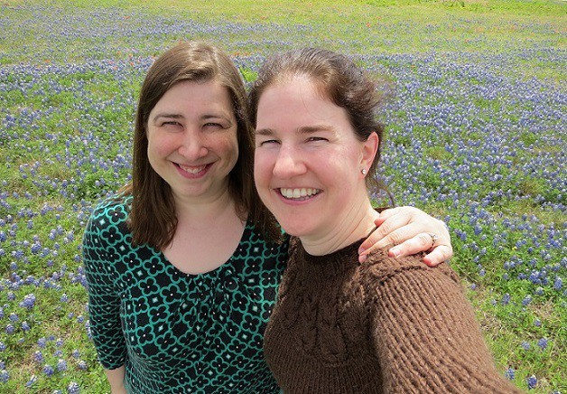 Meghan and Katie in the Bluebonnets